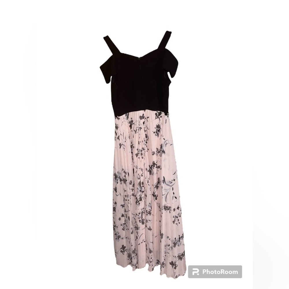 Speechless Kids Black Floral Long Length Dress Size 14